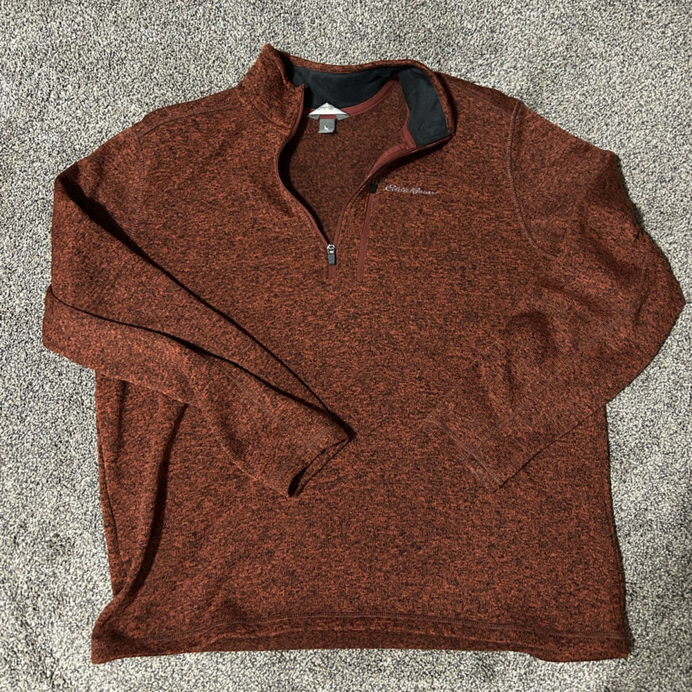 Orange Eddie Bauer Quarter Zip